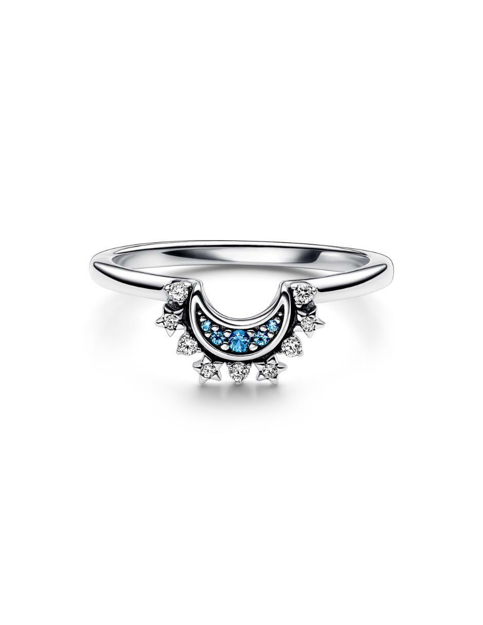 Anillo de luna Moments P 925 de plata zirconia cúbica brillante