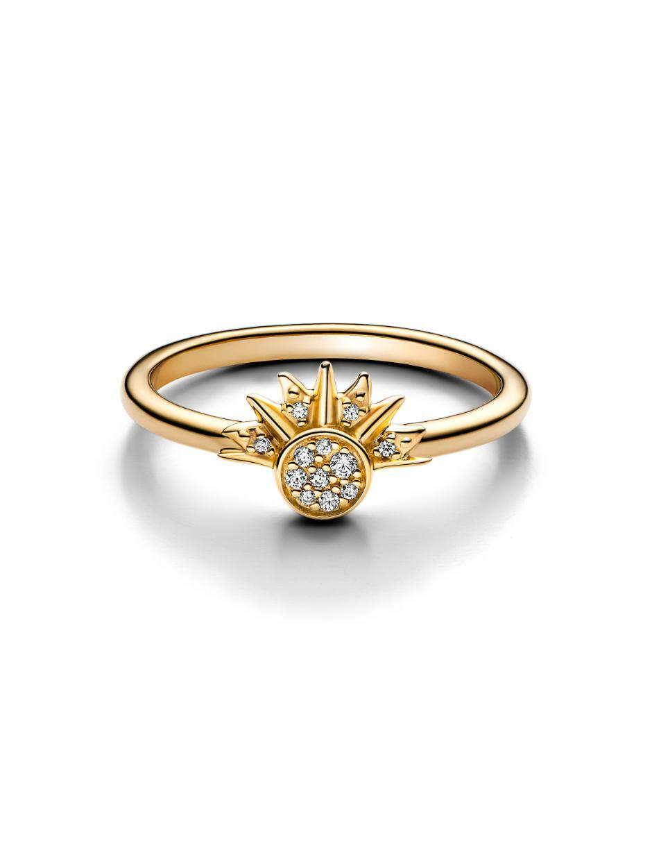 Anillo Moments de plata P 925 zirconia cúbica con acabado baño de oro