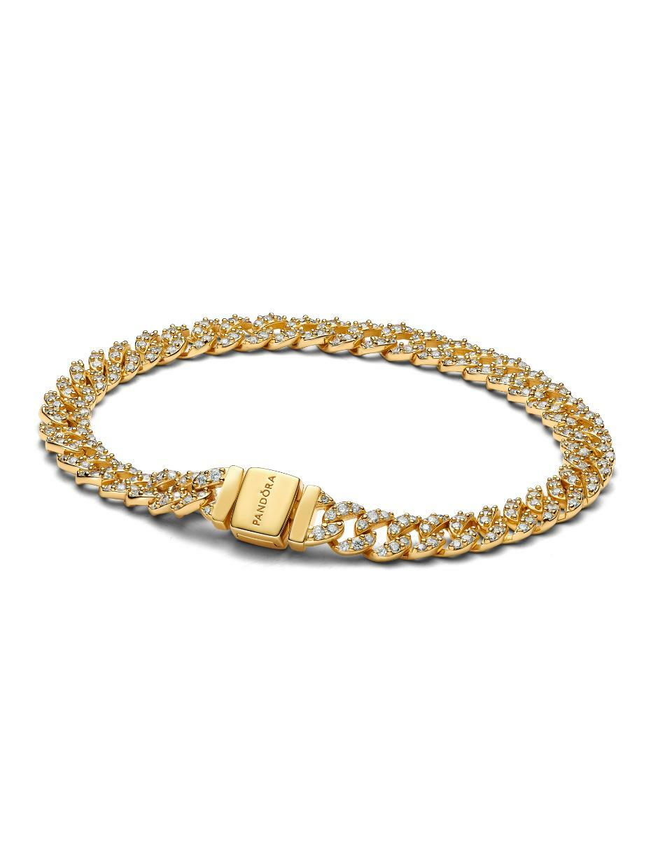 Brazalete de plata P 925 con acabado brillante