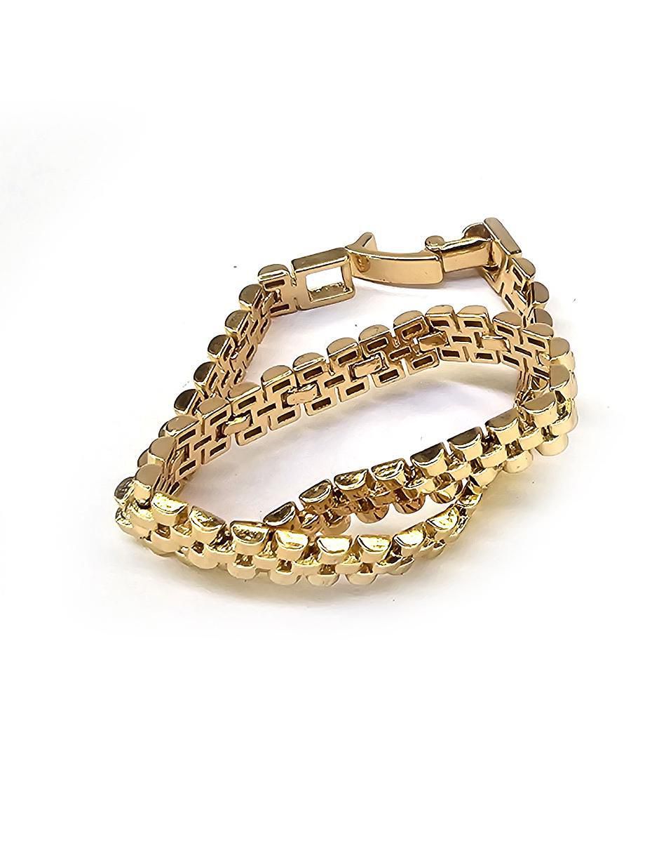 Pulsera de oro laminado 8 k Grecas 3