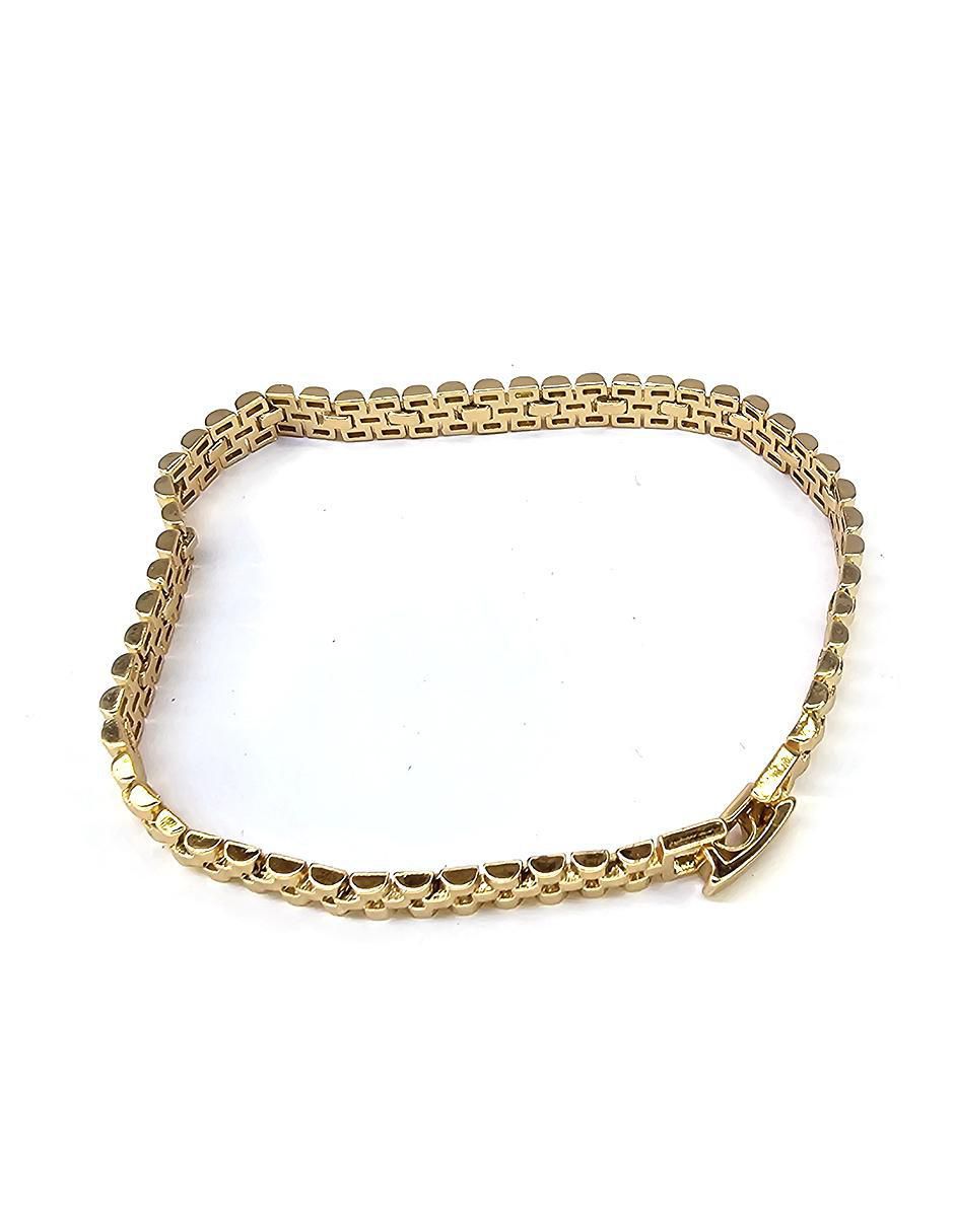 Pulsera de oro laminado 8 k Grecas 4