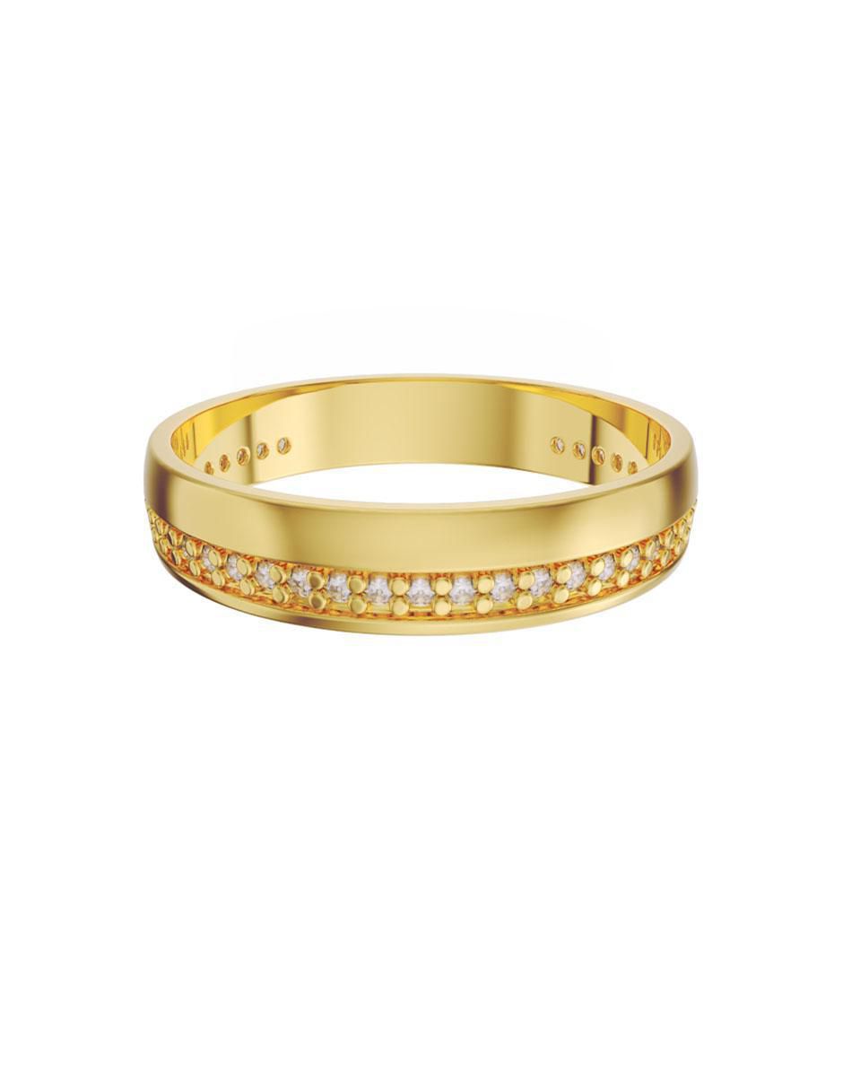 Churumbela de oro 14 k zirconia