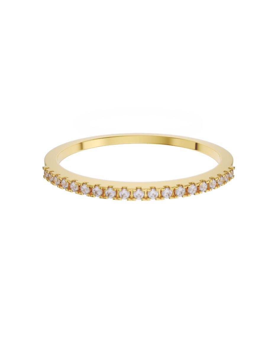 Churumbela de oro 14 k zirconia