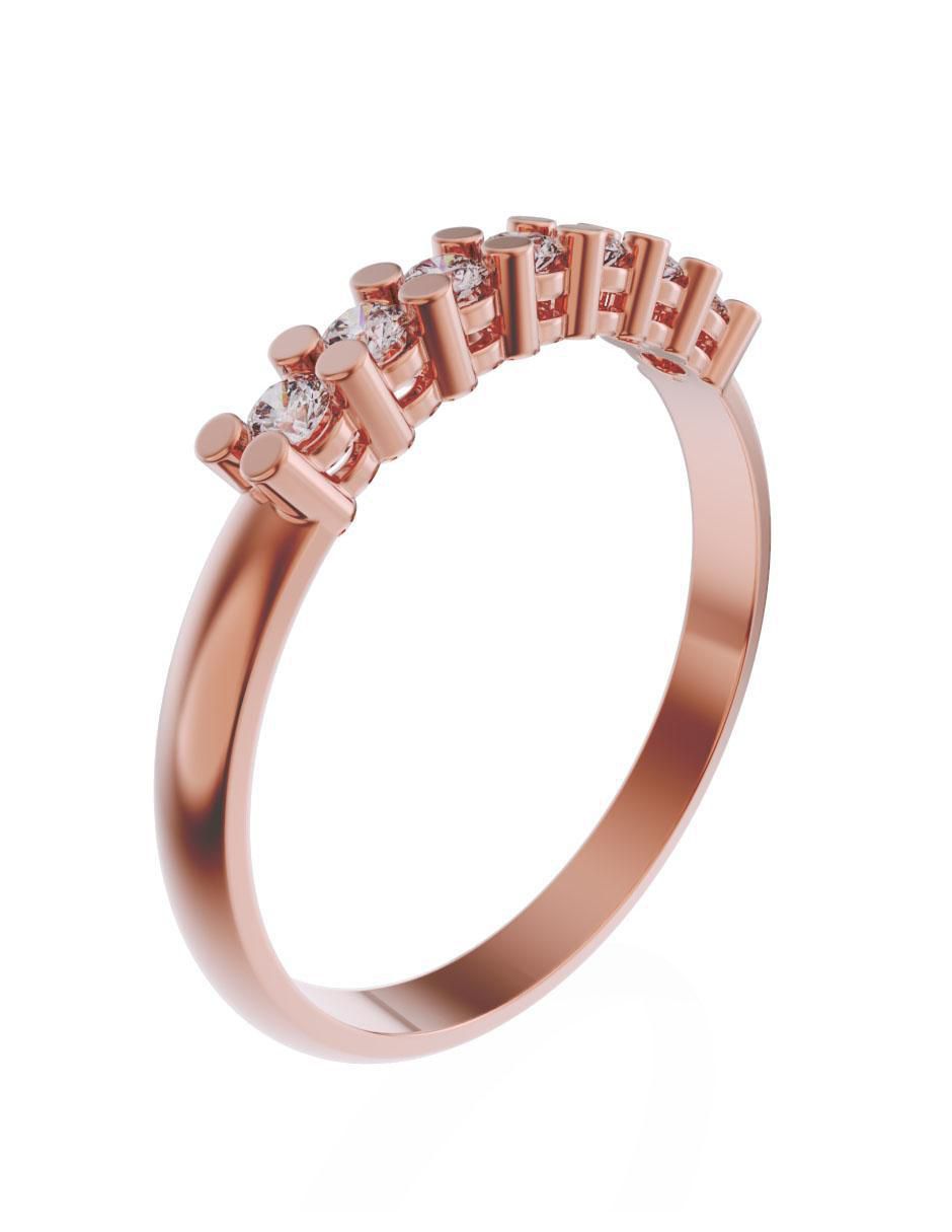 Churumbela de oro 14 k zirconia 3