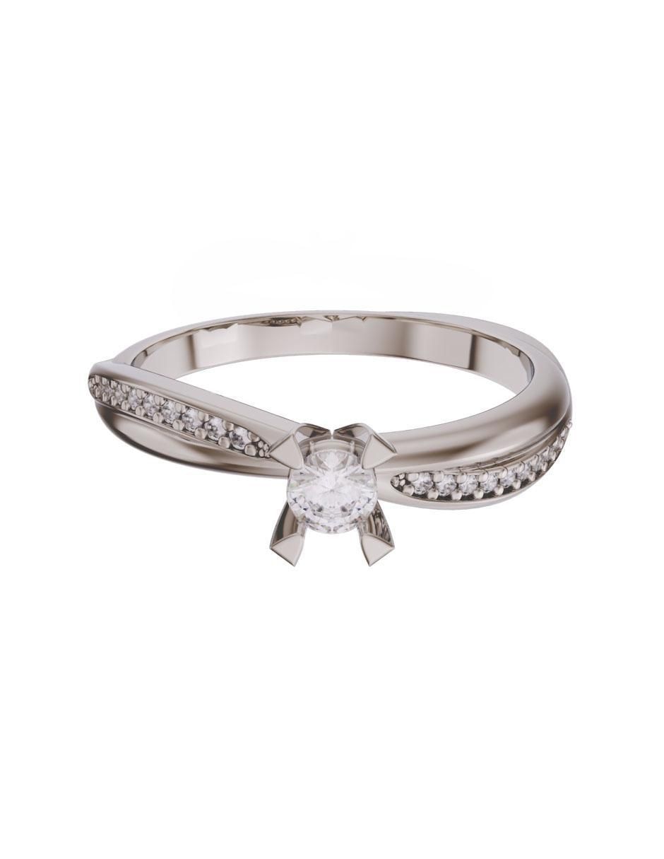 Solitario de oro 14 k zirconia Solitario de oro 14 k zirconia