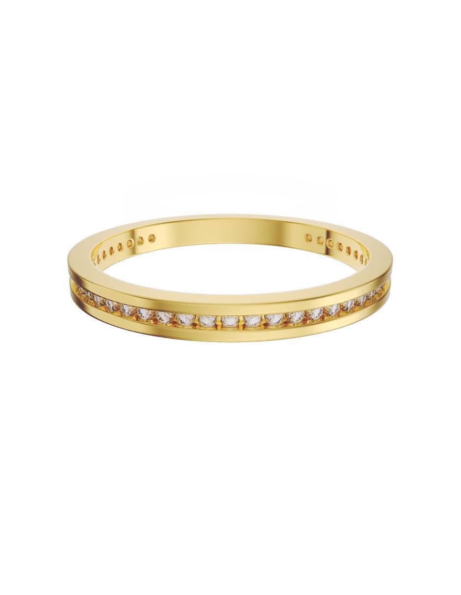 Churumbela de oro 14 k zirconia