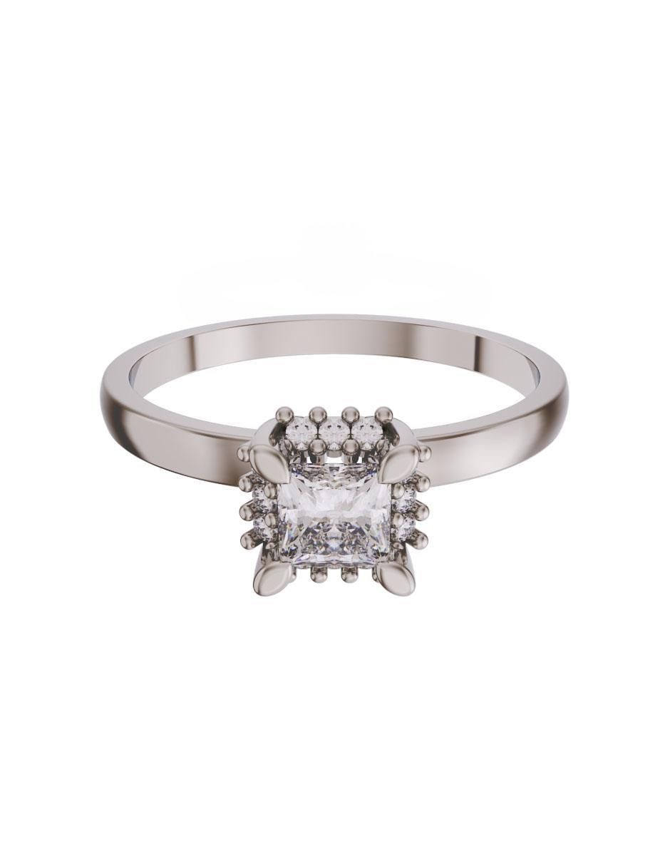 Solitario de oro 14 k zirconia Solitario de oro 14 k zirconia