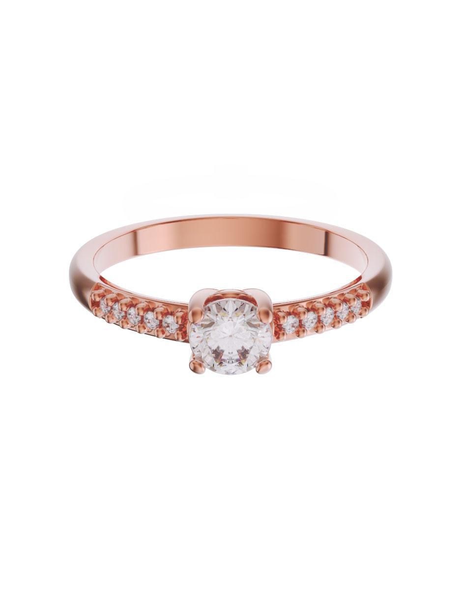 Solitario de oro 14 k zirconia Solitario de oro 14 k zirconia