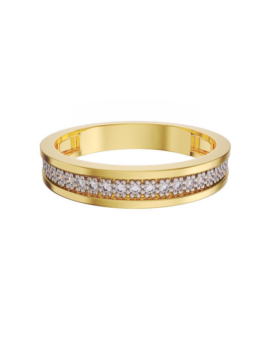 Churumbela de oro 14 k zirconia