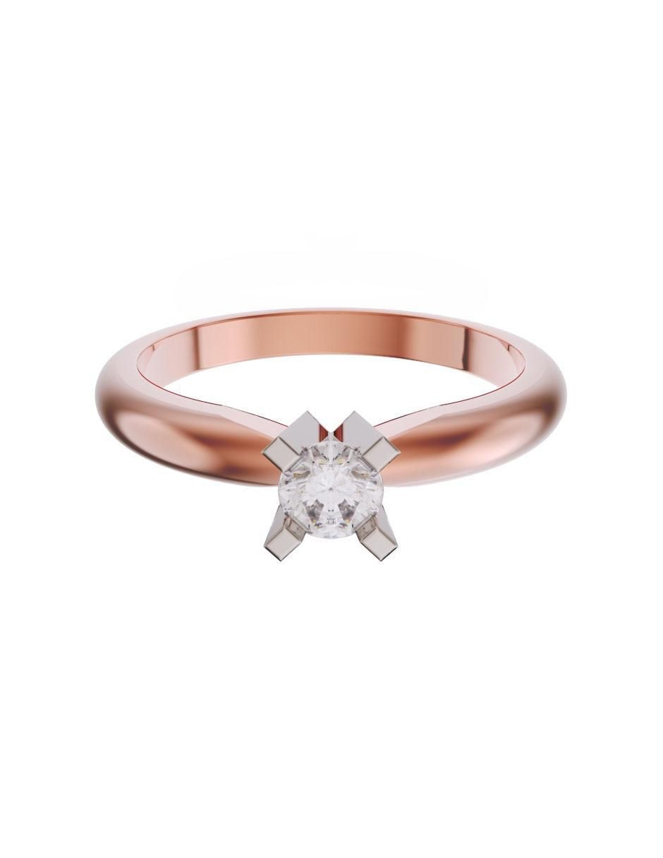Solitario de oro 14 k zirconia Solitario de oro 14 k zirconia