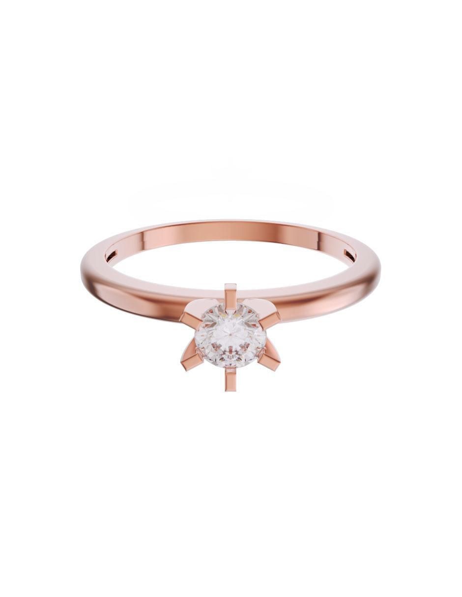 Solitario de oro 14 k zirconia Solitario de oro 14 k zirconia