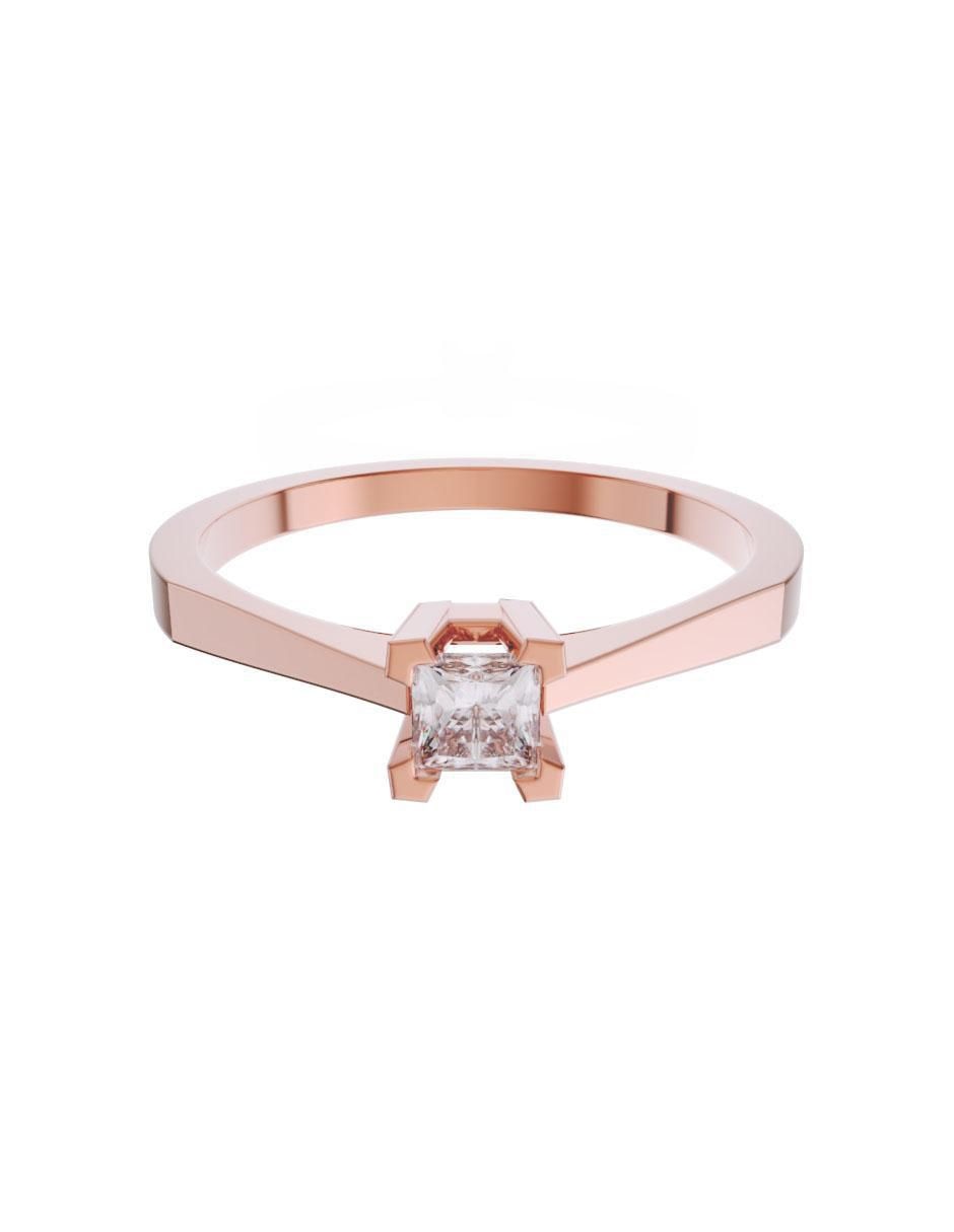 Solitario de oro 14 k zirconia Solitario de oro 14 k zirconia