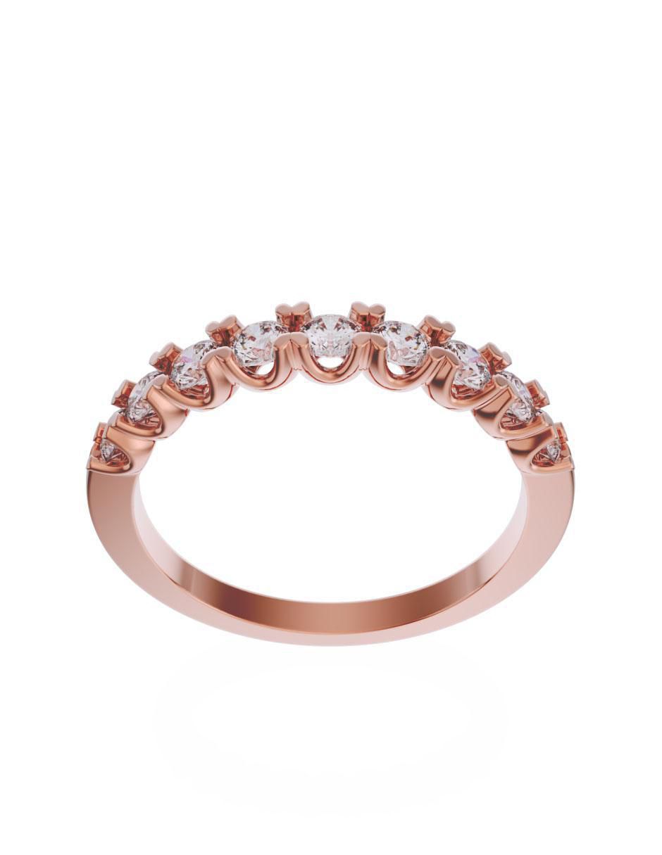 Solitario de oro 14 k zirconia 2