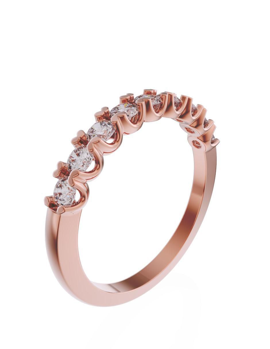 Solitario de oro 14 k zirconia 3