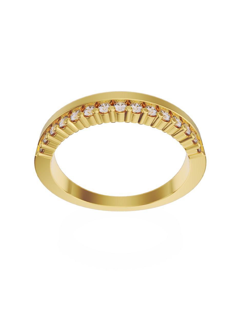 Churumbela de oro 10 k zirconia 2