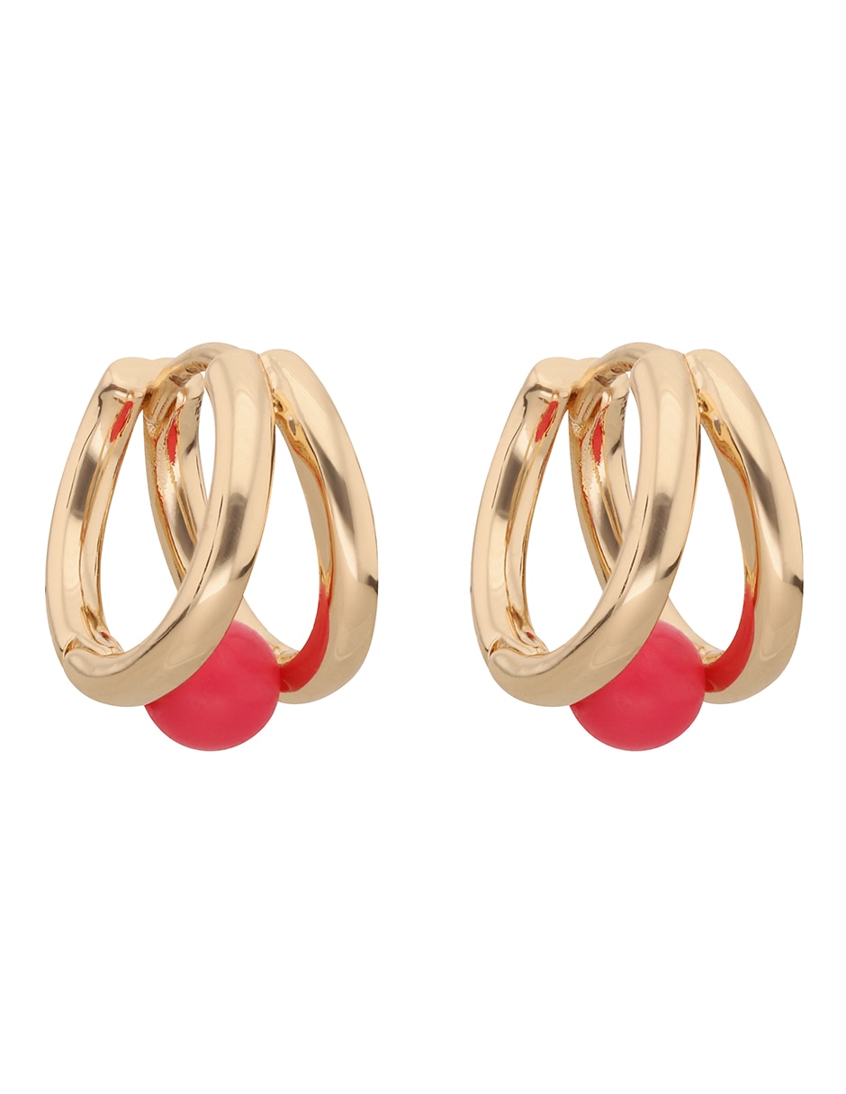 Aretes circulares con acabado brillante resina 2