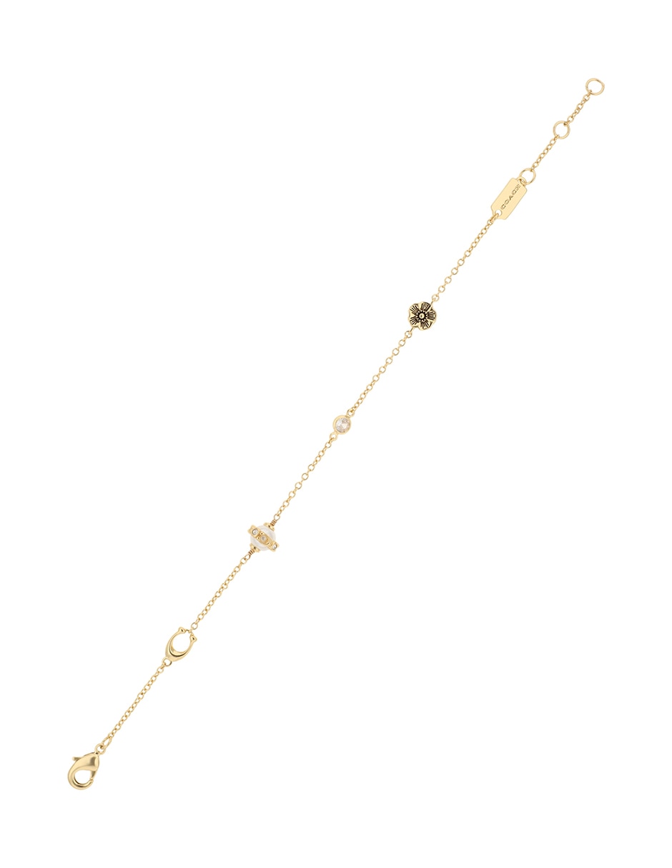 Pulsera 3.1 Mday Pearls And Florals con acabado brillante 2