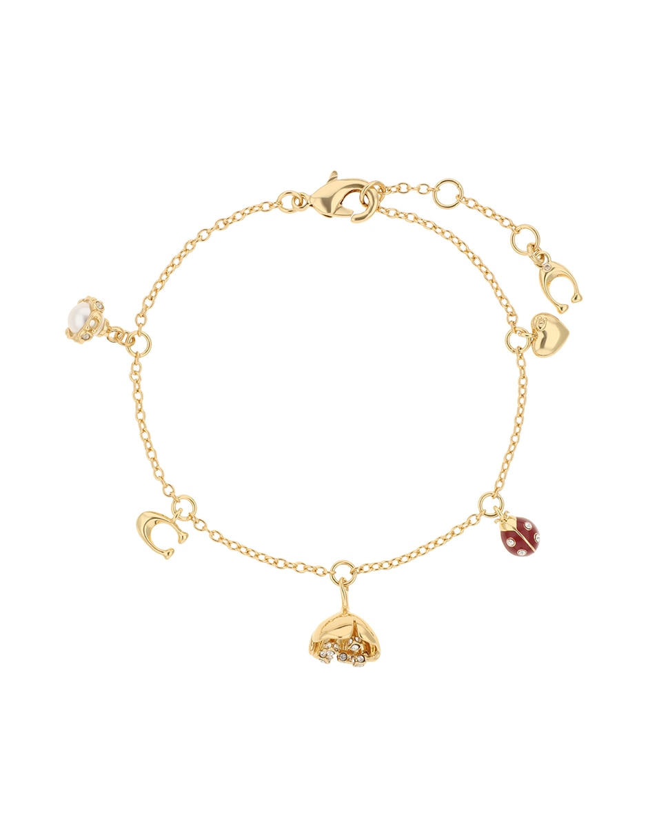 Pulsera 3.1 Mday Pearls And Florals con acabado brillante