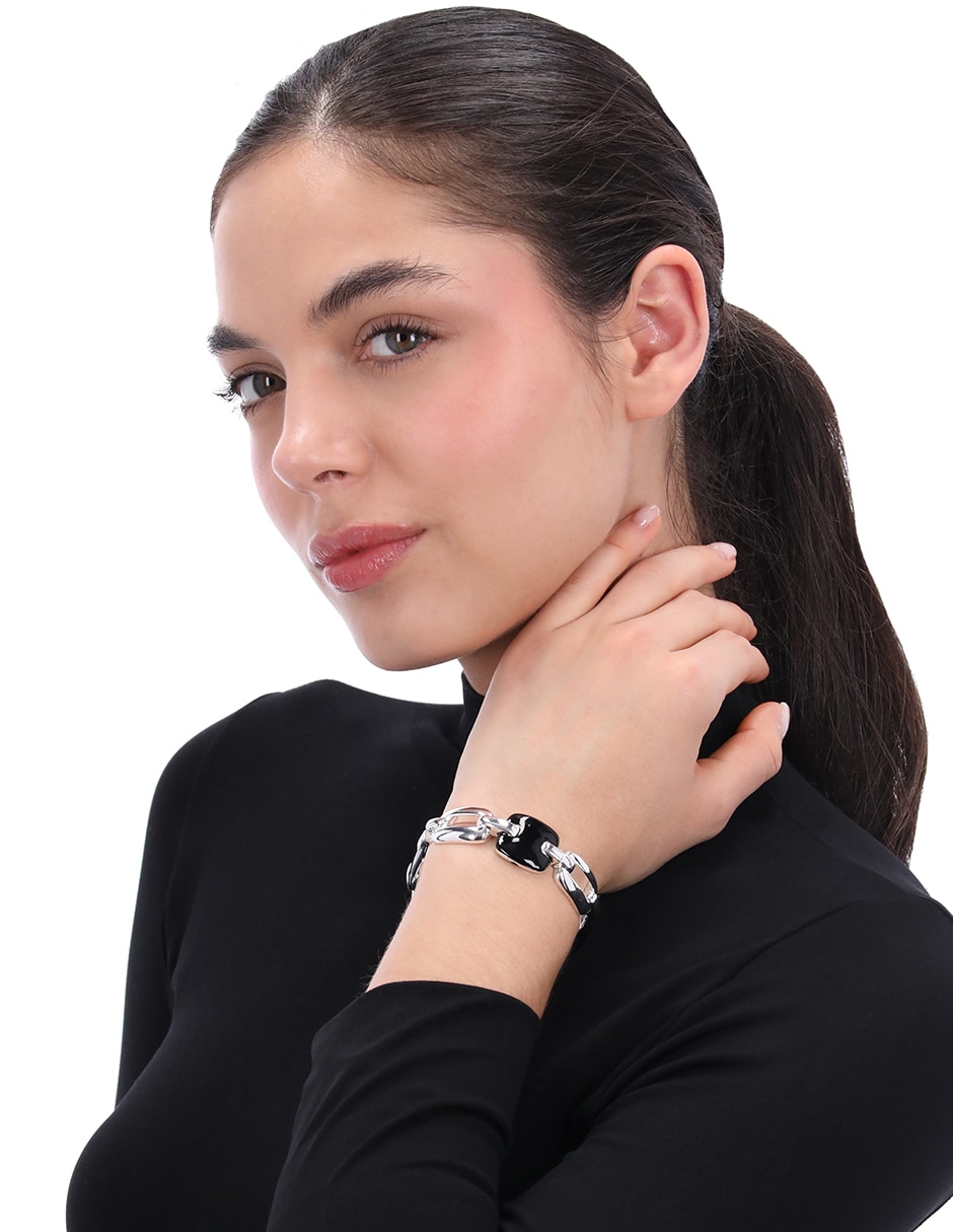 Pulsera Jet Setting con acabado esmaltado 3