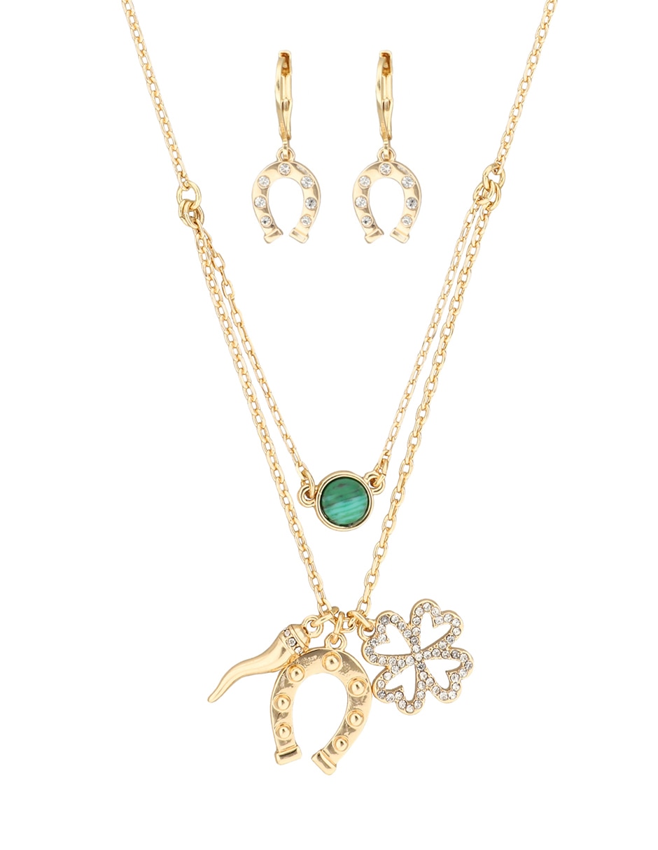Aretes y collar Charming BX Sets A24 cristal 1