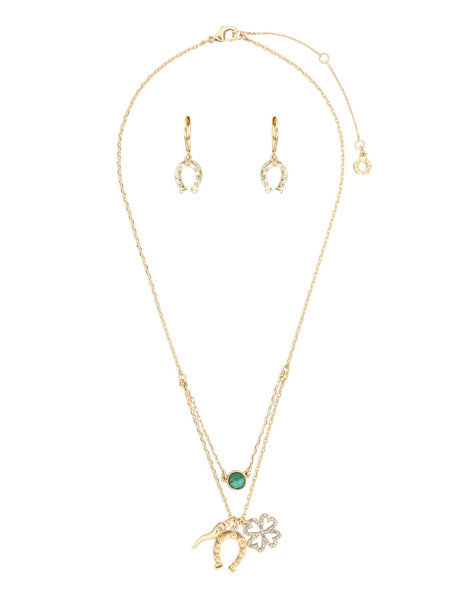 Aretes y collar Charming BX Sets A24 cristal