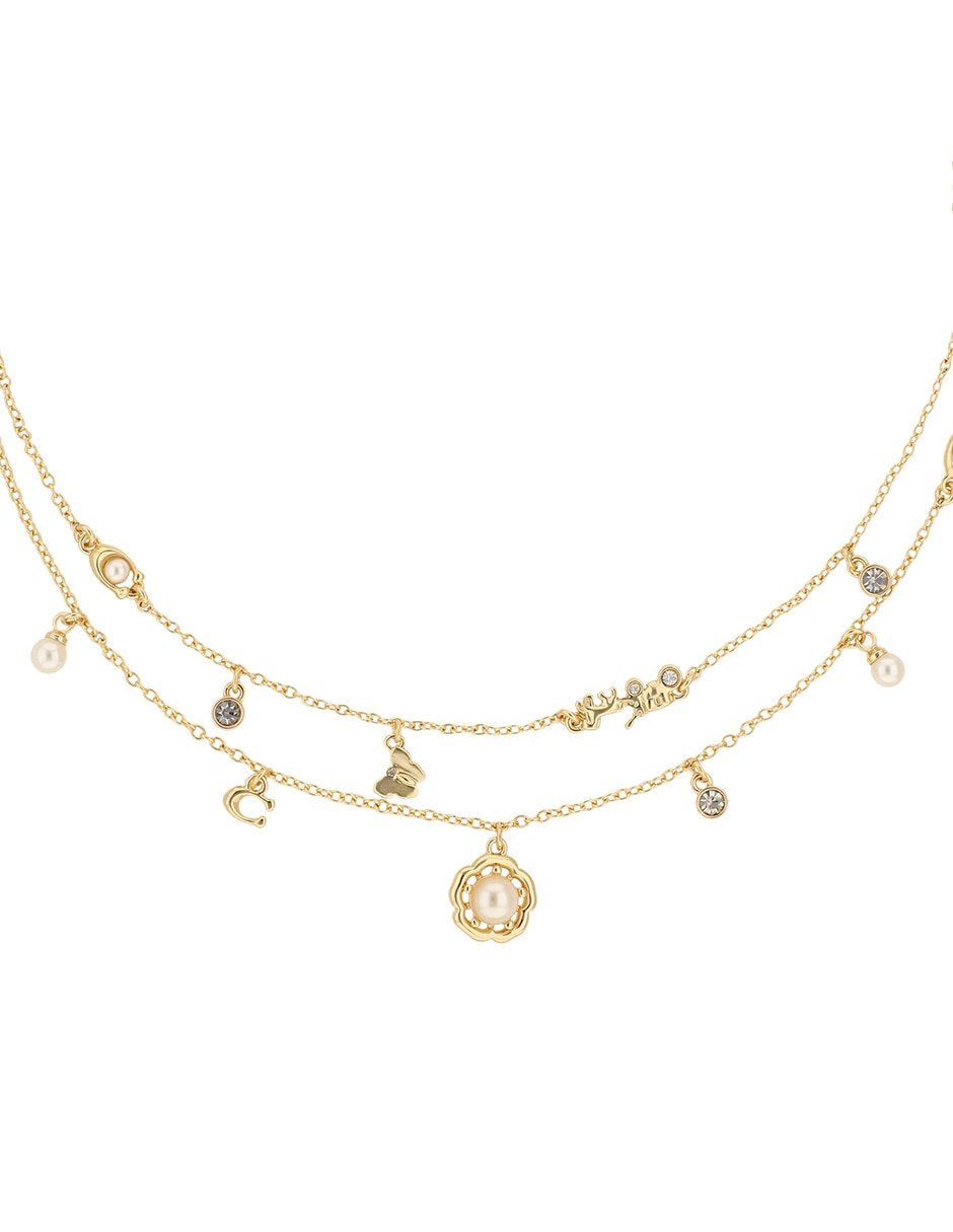 Collar de varios hilos de flor