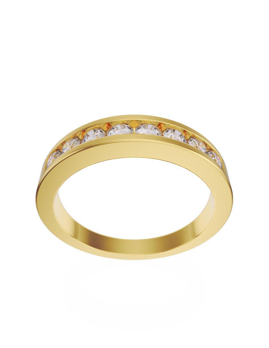 Churumbela de oro 10 k zirconia 2