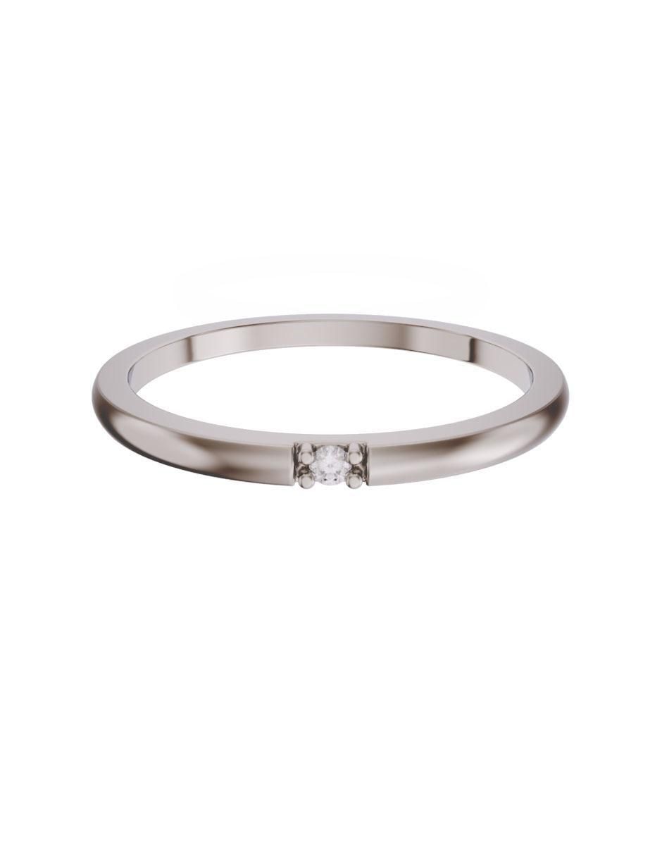 Solitario de oro 10 k zirconia