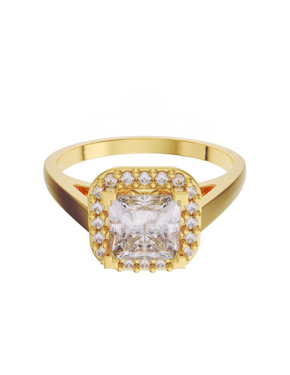Solitario de oro 10 k zirconia