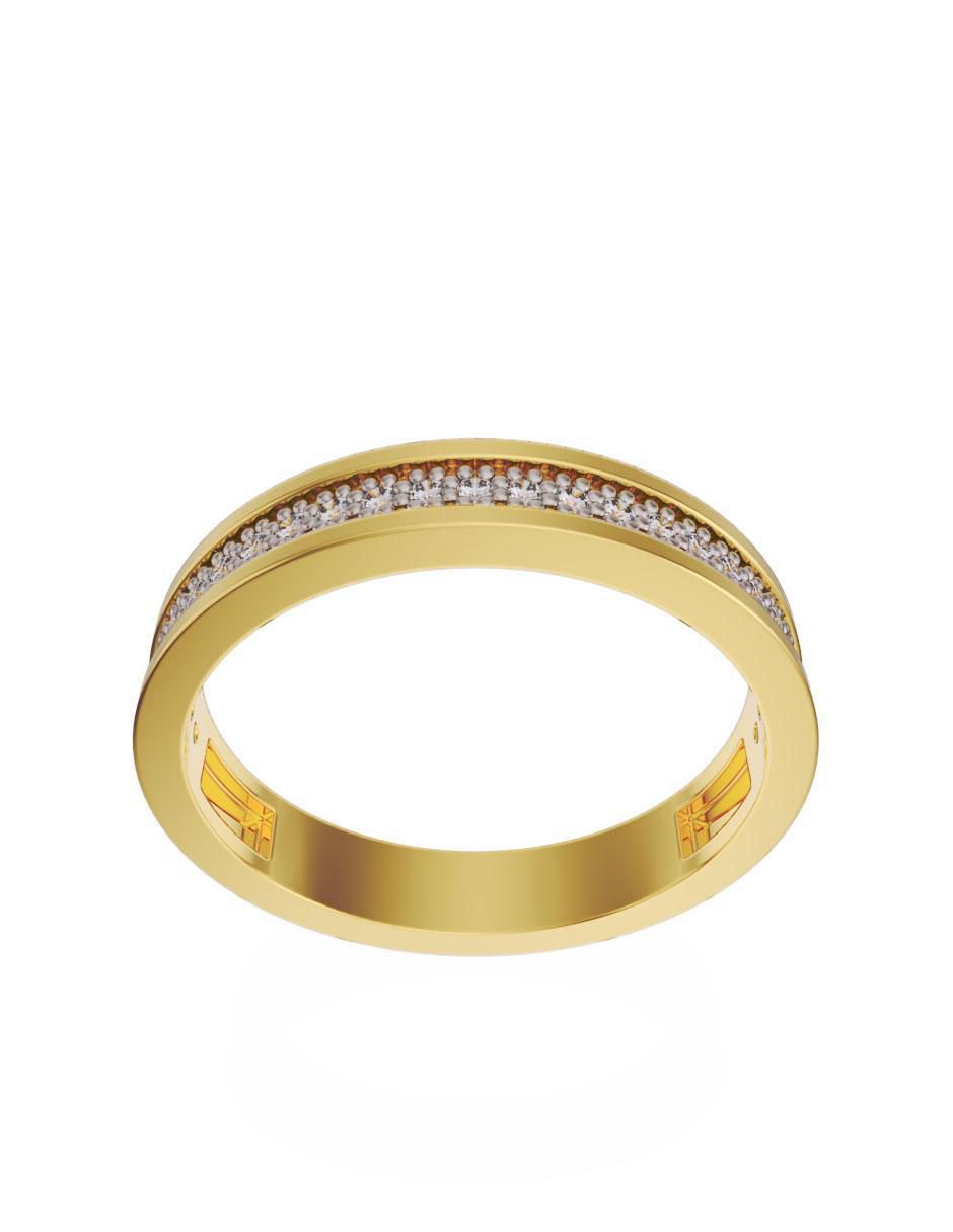 Solitario redondo Fonelli 10 k de oro zirconia