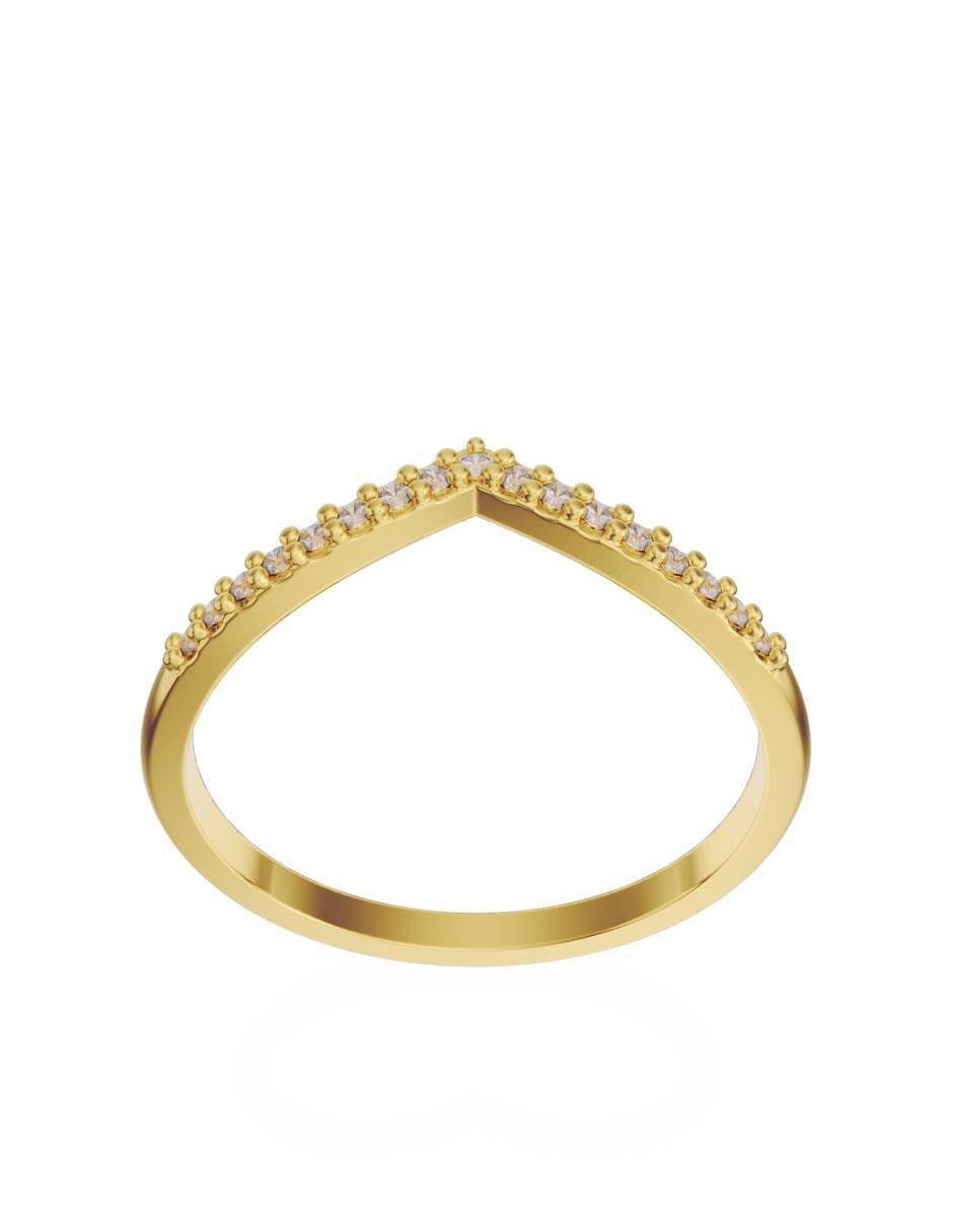 Churumbela de oro 10 K Fonelli zirconia