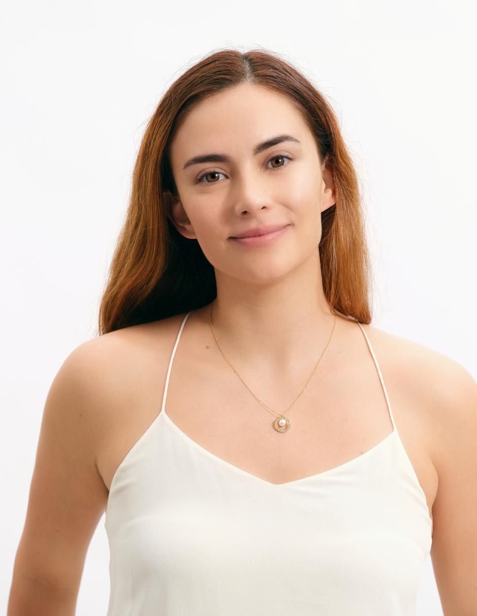 Collar Emy de baño de oro 14 K 4