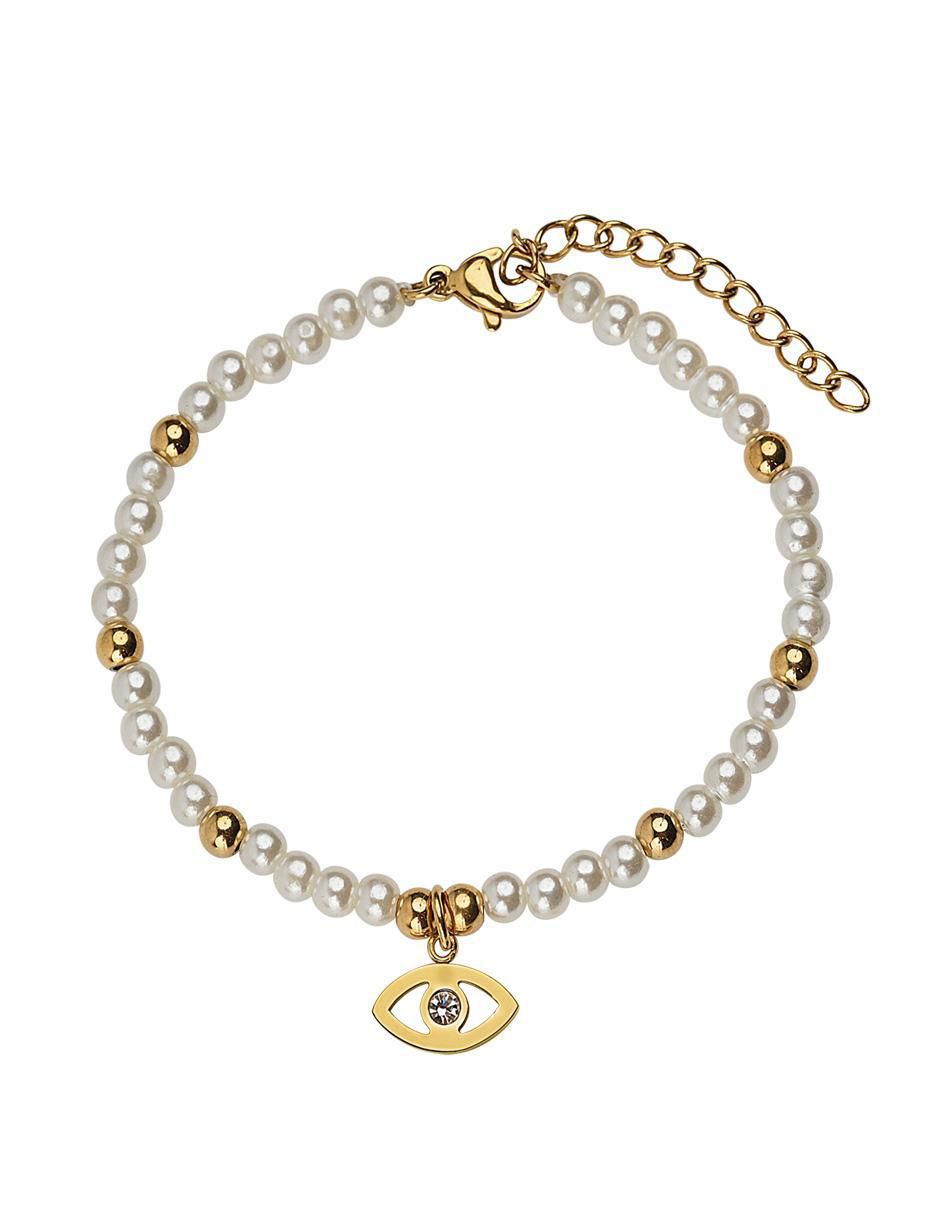 Pulsera 18 K Annie Ojo Turco con acabado brillante