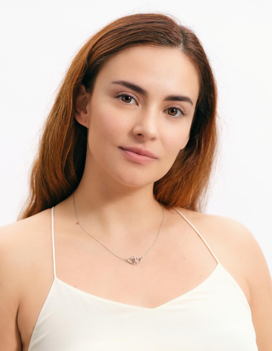 Collar sin temática "de (si aplica)" corazón luckyly elsie "de" acero inoxidable 14 k