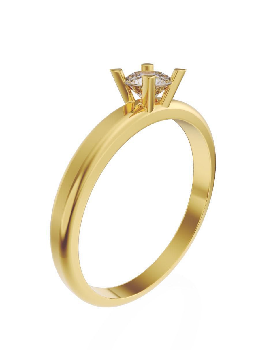 Anillo de compromiso "de" oro 10 k fonelli sin familia o colección zirconia