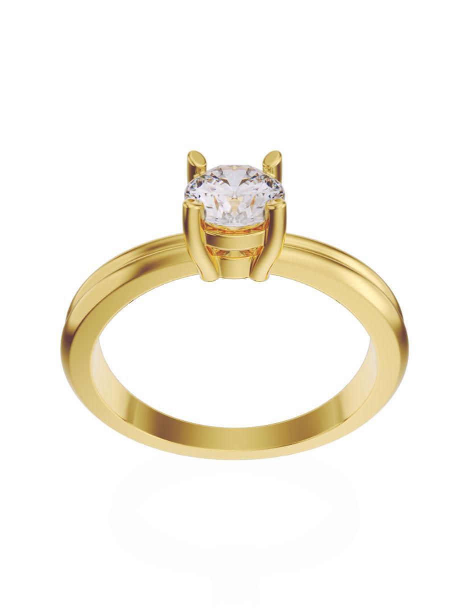 Anillo de compromiso "de" oro 10 k fonelli sin familia o colección zirconia