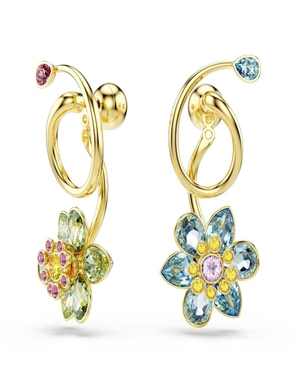 Aretes de flor Idyllia F Florere con acabado brillante
