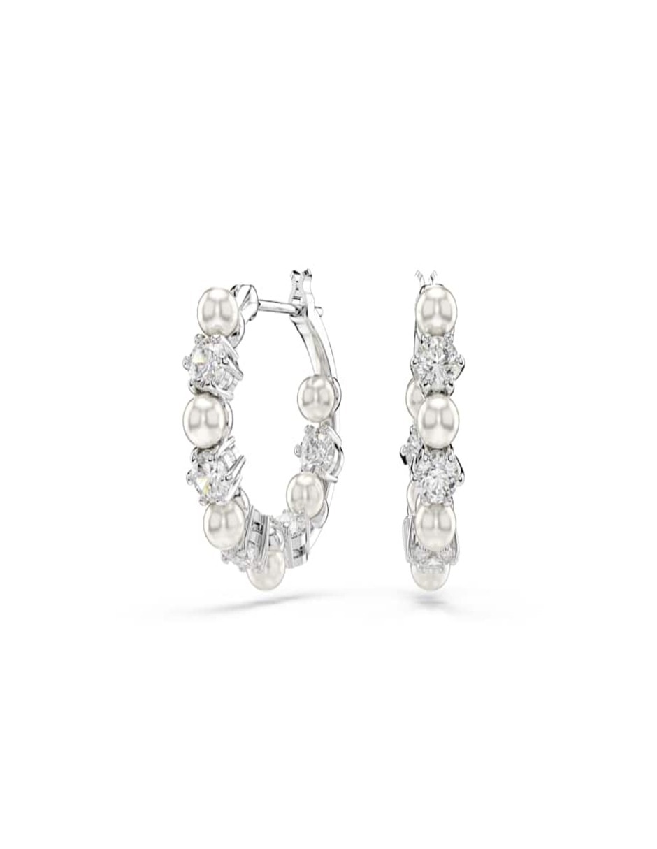 Aretes Matrix Pearl con acabado brillante