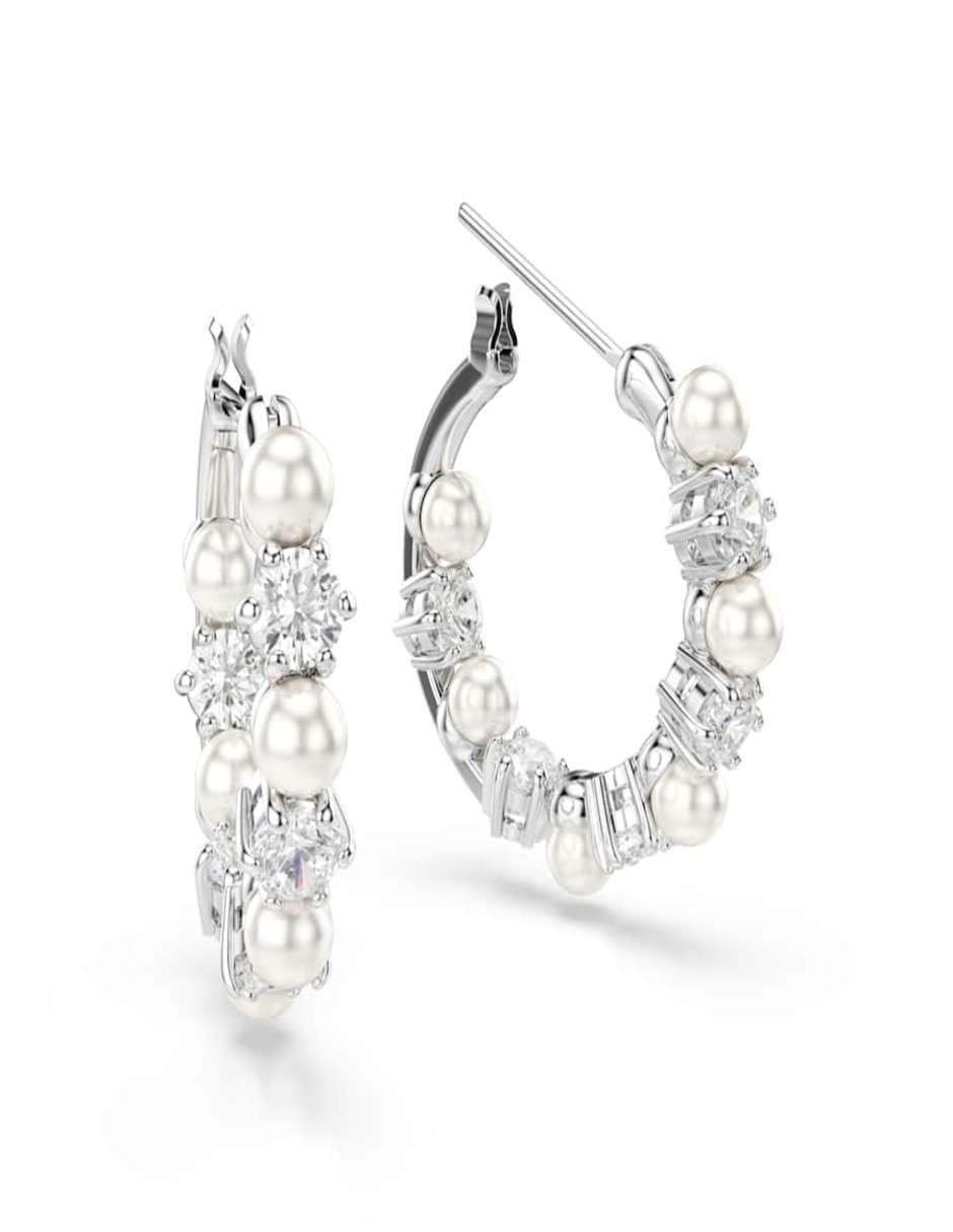 Aretes Matrix Pearl con acabado brillante 2