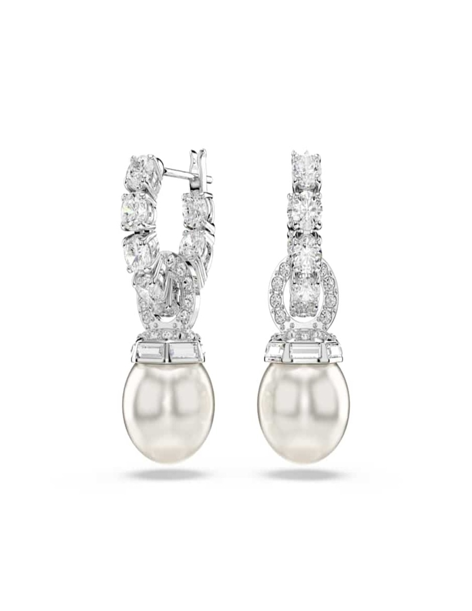 Aretes Matrix Pearl con acabado brillante