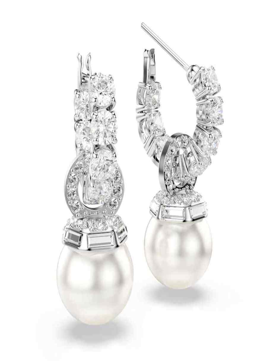 Aretes Matrix Pearl con acabado brillante 3