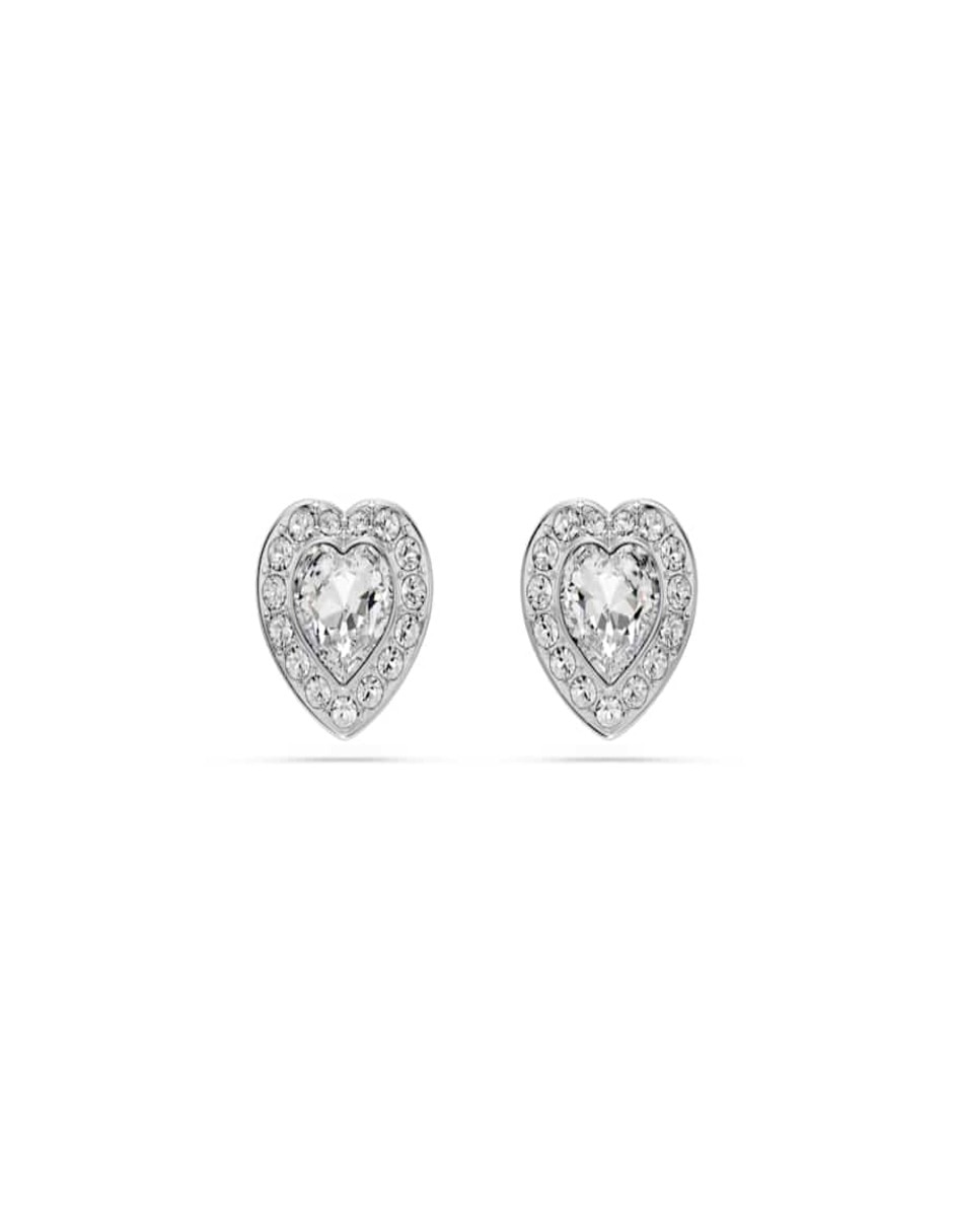 Broqueles de corazón con acabado brillante
