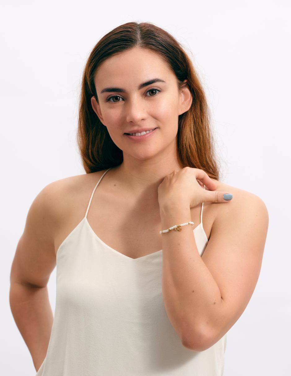 Pulsera con perla 18 k Annie Infinito 6