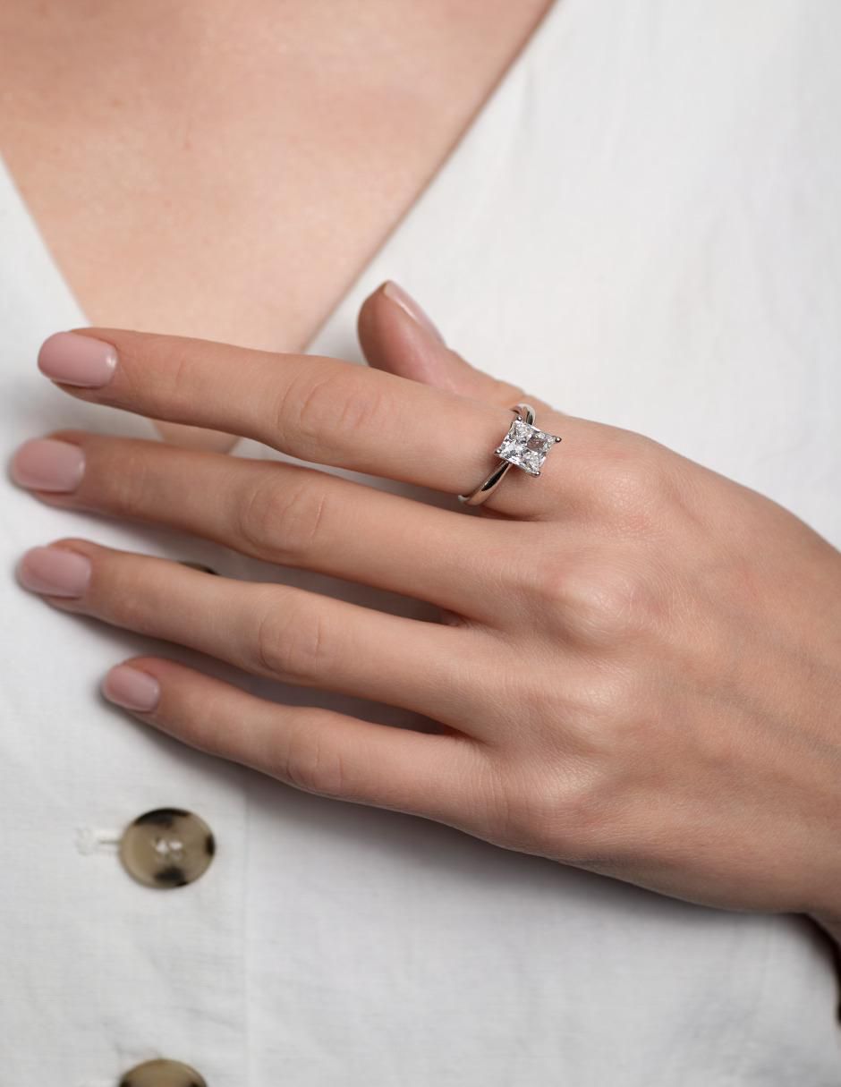 Anillo P 925 de plata zirconia brillante 4