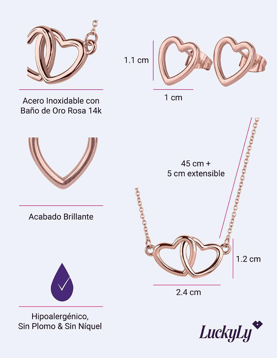 Set de collar y aretes Elsie 8