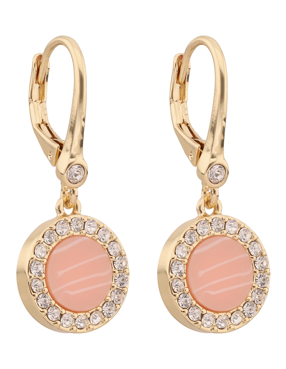 Aretes de círculo con acabado pavé 2
