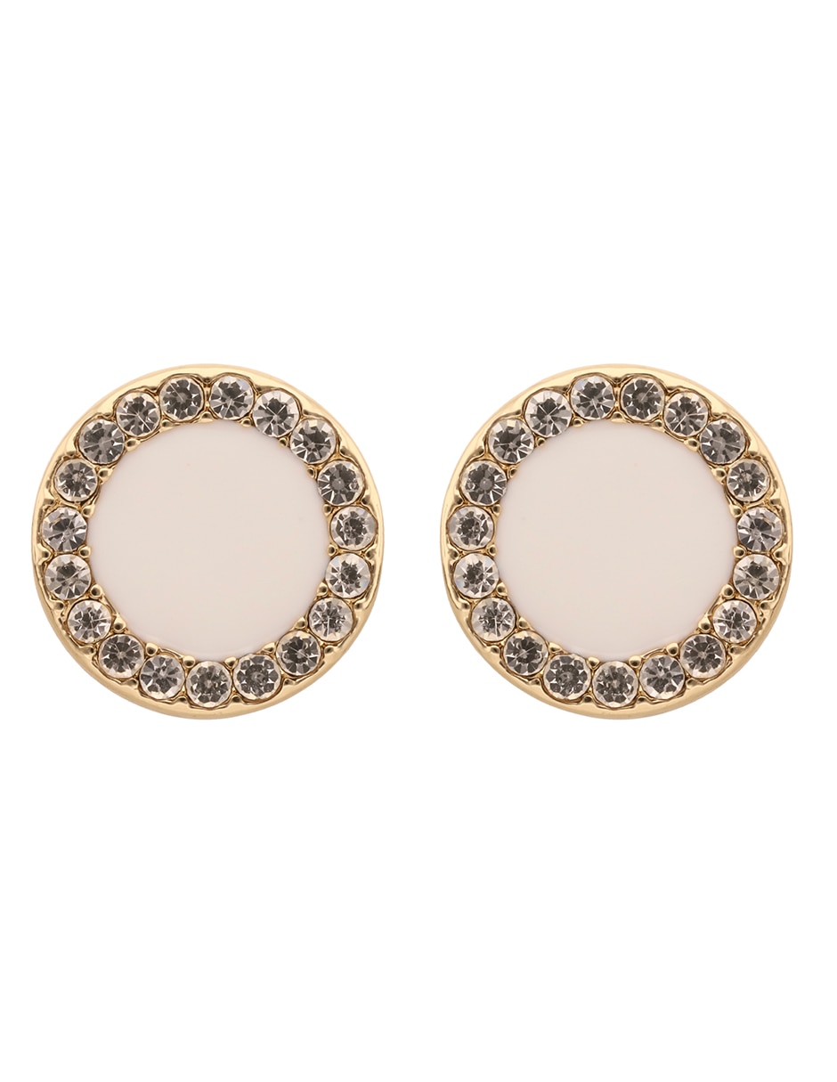 Broqueles circulares con acabado pavé Broqueles circulares con acabado pavé