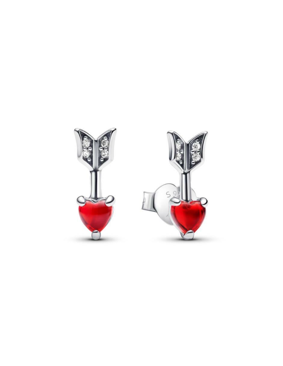 Aretes de flecha Moments de plata P 925 con acabado brillante zirconia cúbica