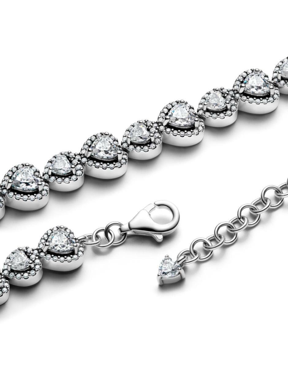 Brazalete de plata P 950 con acabado pulido 3