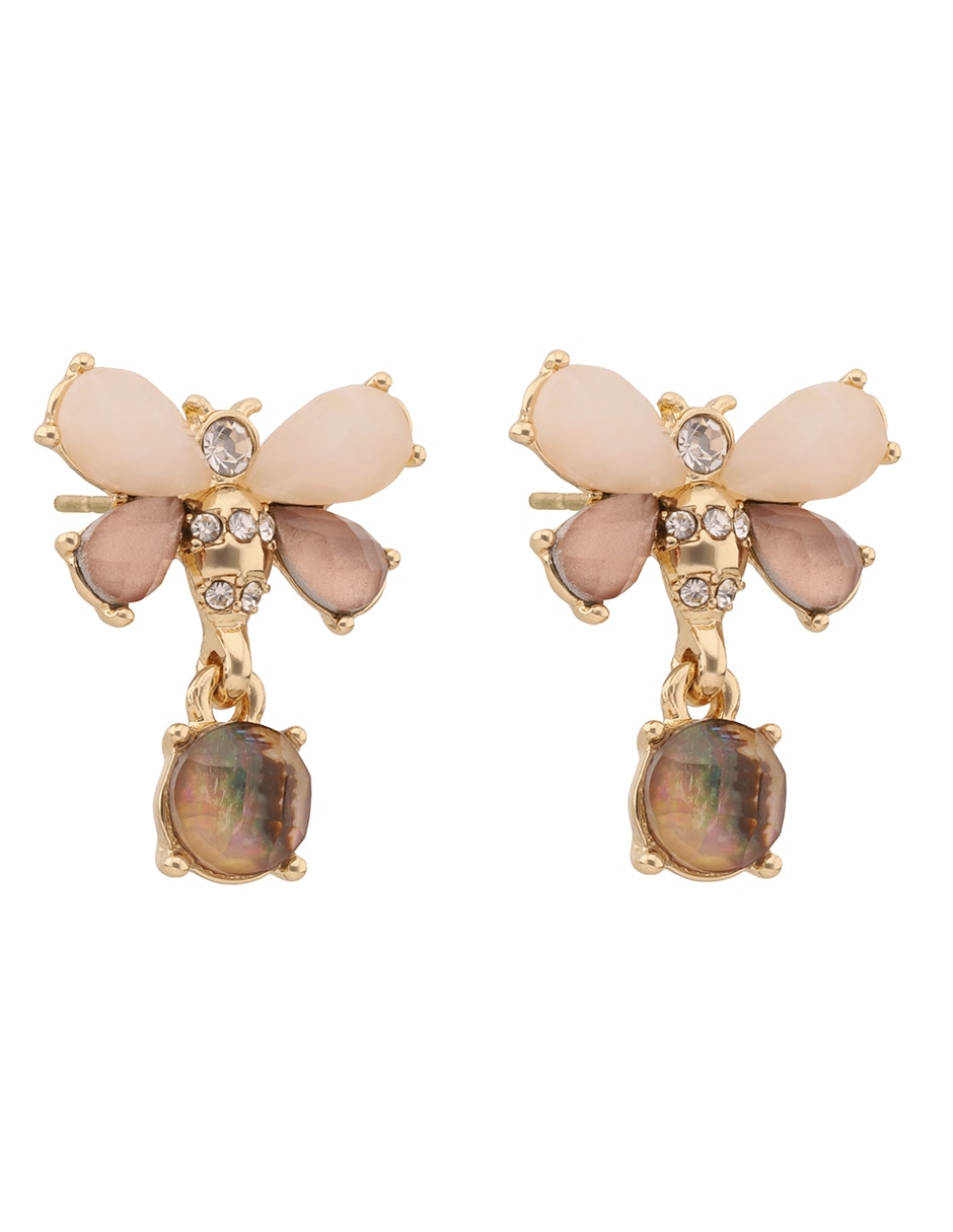 Aretes de abeja con acabado pavé 2